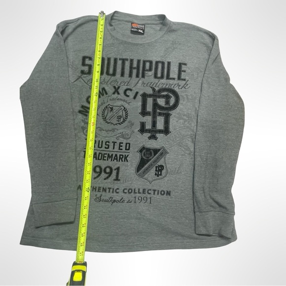 South Pole Gray Long Sleeve Tee graphic thermal size XXL - Picture 4 of 4
